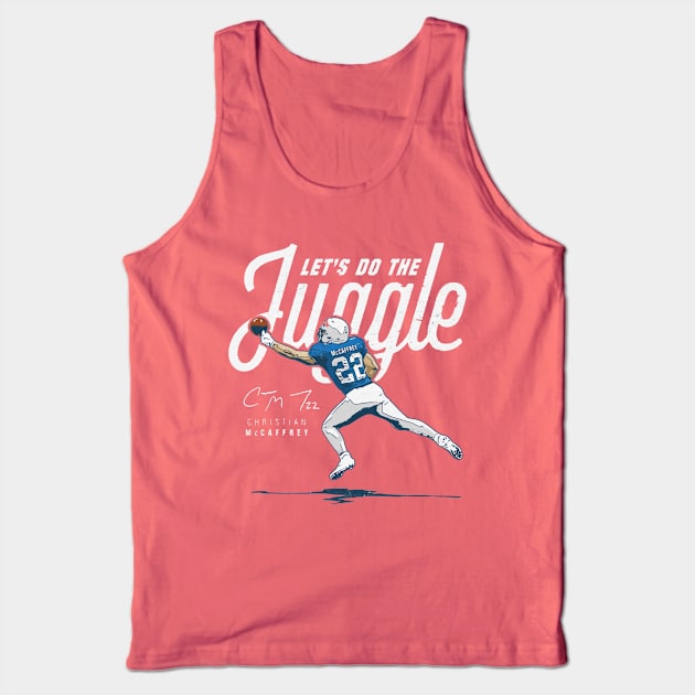 Christian McCaffrey Carolina Juggle Tank Top by MASTER_SHAOLIN